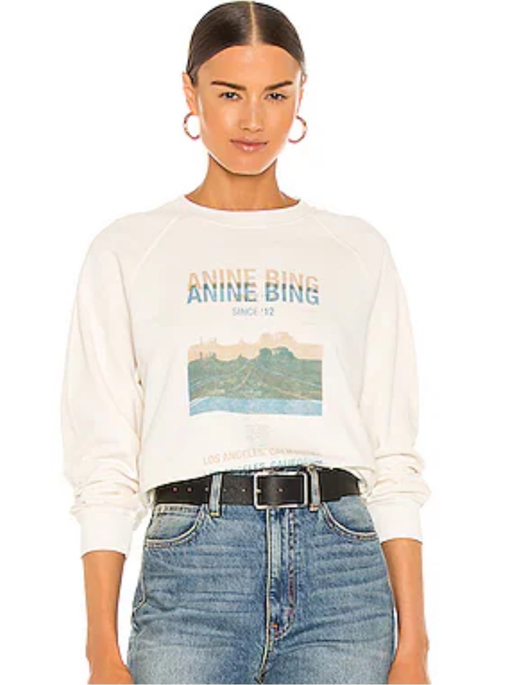 Arlo Desert Road Sweatshirt in White
ANINE BING